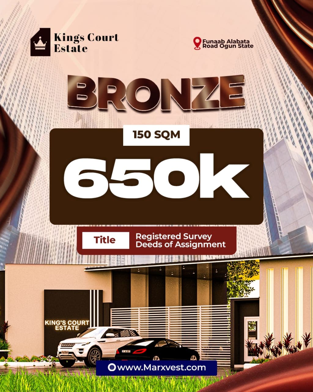 Kings Court Estate gallery view 2 in FUNAAB Alabata Road, Ogun State